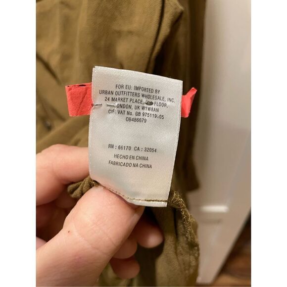 Free People Long Slit Sleeve Mini Dress Pockets Sz M - Picture 5 of 5